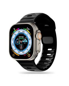 TECH-PROTECT Iconband Line - Black - Λουράκι Σιλικόνης για Apple Watch 42/44/45/49mm (1/2/3/4/5/6/7/8/9/SE/ULTRA 1/2)