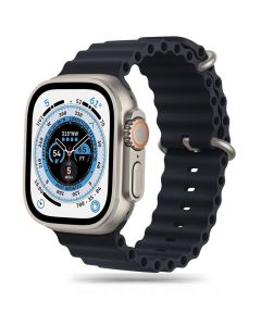 TECH-PROTECT Iconband Pro - Black - Λουράκι Σιλικόνης για Apple Watch 42/44/45/49mm (1/2/3/4/5/6/7/8/9/SE/ULTRA)