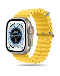 TECH-PROTECT Iconband Pro - Yellow - Λουράκι Σιλικόνης για Apple Watch 42/44/45/49mm (1/2/3/4/5/6/7/8/SE/ULTRA)