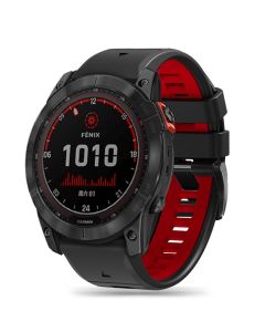 TECH-PROTECT Iconband Pro - Black / Red - Λουράκι Σιλικόνης για Garmin Fenix 3 / 5X / 3HR / 5X Plus / 6X / 6X Pro / 7X