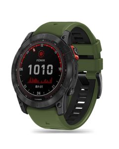 TECH-PROTECT Iconband Pro - Army Green / Black - Λουράκι Σιλικόνης για Garmin Fenix 3 / 5X / 3HR / 5X Plus / 6X / 6X Pro / 7X