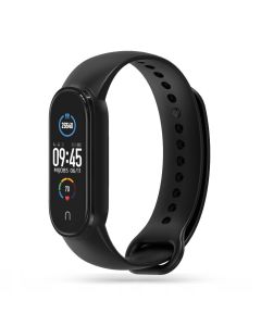 TECH-PROTECT Iconband - Black - Λουράκι Σιλικόνης για Xiaomi Mi Band 5 / 6 / 7