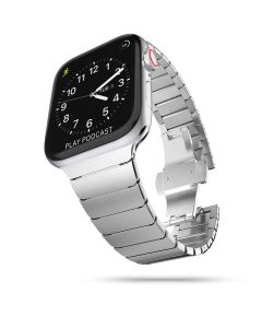 TECH-PROTECT Linkband Watch Bracelet Silver για Apple Watch 42/44/45/49mm (1/2/3/4/5/6/7/8/9/SE/ULTRA)