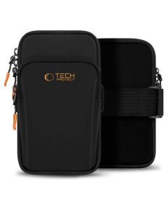 TECH-PROTECT M7 Universal Sport Armband Θήκη για το Μπράτσο για Κινητά έως 6,9'' - Black / Orange