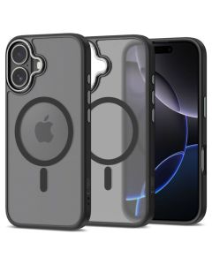 TECH-PROTECT MagEdge MagSafe Hybrid Case Matte Black / Gunmetal (iPhone 17) - MT79563