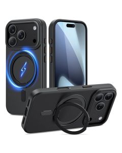 TECH-PROTECT MagRing MagSafe Hybrid Case Matte Black (iPhone 17 Pro)