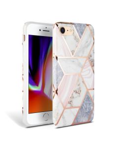 TECH-PROTECT Marble Case Θήκη Σιλικόνης Pink (iPhone 7 / 8 / SE 2020)