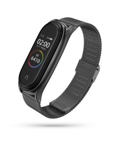 TECH-PROTECT Milanese Stainless Steel Watch Strap Black για Xiaomi Mi Band 7