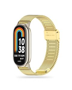 TECH-PROTECT Milanese Stainless Steel Watch Strap Gold για Xiaomi Smart Band 8 / 8 NFC