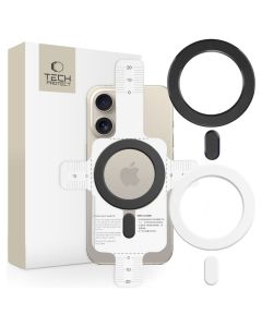 TECH-PROTECT MMP-100 MagSafe Universal Magnetic Ring 2-Pack Μαγνητικός Δακτύλιος - Black / White - MT83186