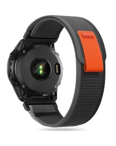 TECH-PROTECT Nylon - Black / Orange - Υφασμάτινο Λουράκι για Garmin Fenix 3 / 5X / 3HR / 5X Plus / 6X / 6X Pro / 7X