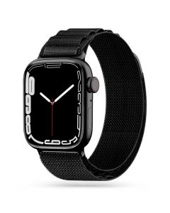 TECH-PROTECT Nylon Pro - Black - Υφασμάτινο Λουράκι για Apple Watch 42/44/45/49mm (1/2/3/4/5/6/7/8/9/SE/ULTRA)