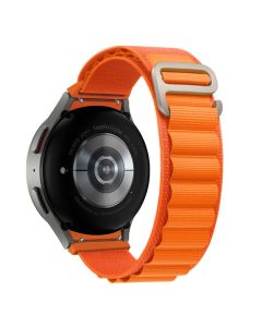 TECH-PROTECT Nylon Pro - Orange - Υφασμάτινο Λουράκι για Samsung Galaxy Watch 4 / 5 / 5 Pro / 6 / 7 / FE (40/42/43/44/45/46/47mm)