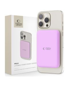TECH-PROTECT PB10 LifeMag MagSafe Μαγνητικό Power Bank 5000mah 15W - Lilac