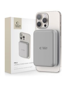 TECH-PROTECT PB11 LifeMag MagSafe Μαγνητικό Power Bank 10000mah 15W - Titanium