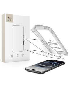 TECH-PROTECT Glass Quick Set+ 9H Tempered Glass Screen Prοtector 2-Pack Black (iPhone 17 Air)