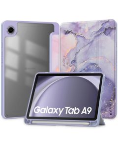 TECH-PROTECT SC Pen Hybrid Smart Cover Case με δυνατότητα Stand - Violet Marble (Samsung Galaxy Tab A9 8.7)