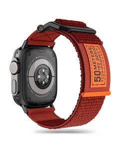 TECH-PROTECT Scout Strap - Orange - Nylon Λουράκι για Apple Watch 42/44/45/49mm (1/2/3/4/5/6/7/8/9/SE/ULTRA 1/2)