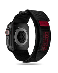 TECH-PROTECT Scout Pro Strap - Black - Nylon Λουράκι για Apple Watch 42/44/45/49mm (1/2/3/4/5/6/7/8/9/SE/ULTRA 1/2)