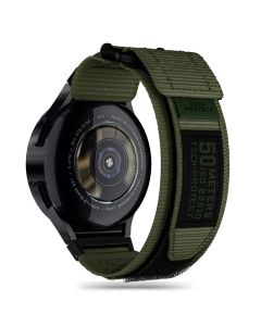 TECH-PROTECT Scout Pro Strap - Military Green - Nylon Λουράκι για Samsung Galaxy Watch 4 / 5 / 5 Pro / 6 / 7 / FE (40/42/43/44/45/46/47mm)