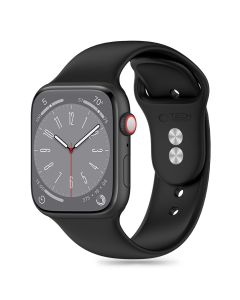 TECH-PROTECT Silicone Band - Black - Λουράκι Σιλικόνης για Apple Watch 40/41/42mm (4/5/6/7/8/9/10/11/SE)