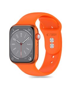 TECH-PROTECT Silicone Band - Bright Orange - Λουράκι Σιλικόνης για Apple Watch 40/41/42mm (4/5/6/7/8/9/10/11/SE)