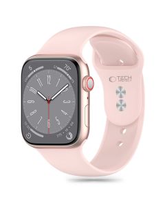 TECH-PROTECT Silicone Band - Light Pink - Λουράκι Σιλικόνης για Apple Watch 40/41/42mm (4/5/6/7/8/9/10/11/SE)