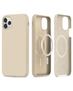 TECH-PROTECT Silicone MagSafe Case Θήκη Σιλικόνης Beige (iPhone 11 Pro)