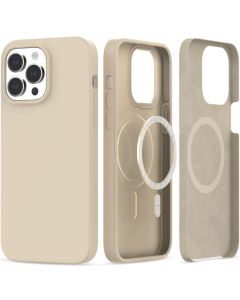 TECH-PROTECT Silicone MagSafe Case Θήκη Σιλικόνης Beige (iPhone 14 Pro Max)