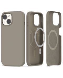 TECH-PROTECT Silicone MagSafe Case Θήκη Σιλικόνης Titanium (iPhone 15)