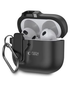 TECH-PROTECT Slim Hook Case Ανθεκτική Θήκη για Airpods 4 - Black - MT83117