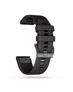 TECH-PROTECT Smoothband - Black - Λουράκι Σιλικόνης για Garmin Fenix (3 / 5X / 3HR / 5X Plus / 6X / 6X Pro / 7X)