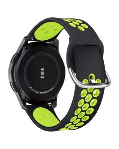 TECH-PROTECT Softband - Black / Lime - Λουράκι Σιλικόνης για Samsung Galaxy Watch 3 41mm
