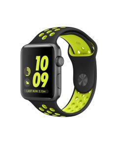 TECH-PROTECT Sports Softband - Black / Lime - Λουράκι Σιλικόνης για Apple Watch 42/44/45mm (1/2/3/4/5/6/7/SE)