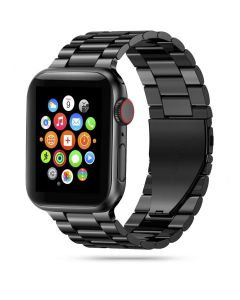 TECH-PROTECT Stainless Steel Watch Bracelet Black για Apple Watch 42/44/45/49mm (1/2/3/4/5/6/7/8/9/SE/ULTRA)