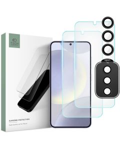 TECH-PROTECT Supreme Tempered Glass Set 2+1 Pack Σετ Προστασίας Οθόνης και Κάμερας - Clear (Samsung Galaxy S24)