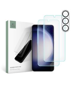 TECH-PROTECT Supreme Tempered Glass Set 2+1 Pack Σετ Προστασίας Οθόνης και Κάμερας - Clear (Samsung Galaxy S23)