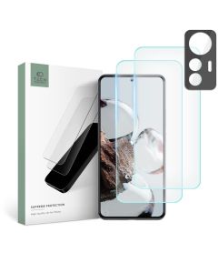 TECH-PROTECT Supreme Tempered Glass Set 2+1 Pack Σετ Προστασίας Οθόνης και Κάμερας - Clear (Xiaomi 12T)