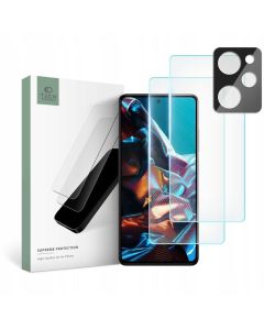 TECH-PROTECT Supreme Tempered Glass Set 2+1 Pack Σετ Προστασίας Οθόνης και Κάμερας - Clear (Xiaomi Poco X5 Pro 5G)