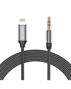 TECH-PROTECT Ultraboost Audio 3.5mm Mini Jack AUX to Lightning Cable Καλώδιο 1m Black