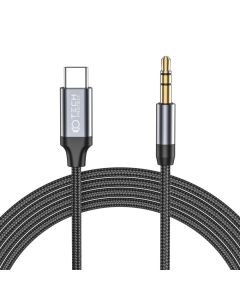 TECH-PROTECT Ultraboost Audio 3.5mm Mini Jack AUX to Type-C Cable Καλώδιο 1m Black