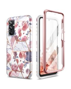 TECH-PROTECT Velar Full Body Case With Built-In Screen Protector Ανθεκτική Θήκη Marble (Samsung Galaxy A14 4G / 5G)