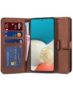 TECH-PROTECT Wallet Case Θήκη Πορτοφόλι με Stand - Brown (Samsung Galaxy A53 5G)
