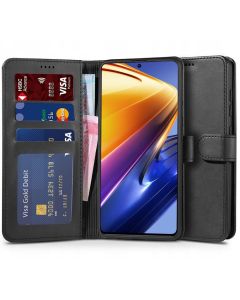 TECH-PROTECT Wallet Case Θήκη Πορτοφόλι με Stand - Black (Xiaomi Poco F4 5G)
