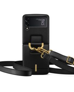 TECH-PROTECT Wallet Chain PU Leather Case Θήκη Black (Samsung Galaxy Z Flip4)