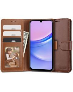 TECH-PROTECT Wallet Case Θήκη Πορτοφόλι με Stand - Brown (Samsung Galaxy A15 4G / 5G)