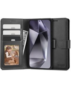 TECH-PROTECT Wallet Case Θήκη Πορτοφόλι με Stand - Black (Samsung Galaxy S24)