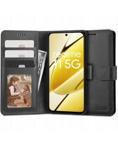 TECH-PROTECT Wallet Case Θήκη Πορτοφόλι με Stand - Black (Realme 11 5G)