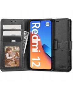 TECH-PROTECT Wallet Case Θήκη Πορτοφόλι με Stand - Black (Xiaomi Redmi 12)