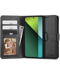 TECH-PROTECT Wallet Case Θήκη Πορτοφόλι με Stand - Black (Xiaomi Redmi Note 13 Pro 5G / Poco X6 5G)